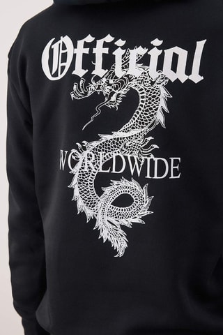 Sudadera con capucha - Negro y blanco