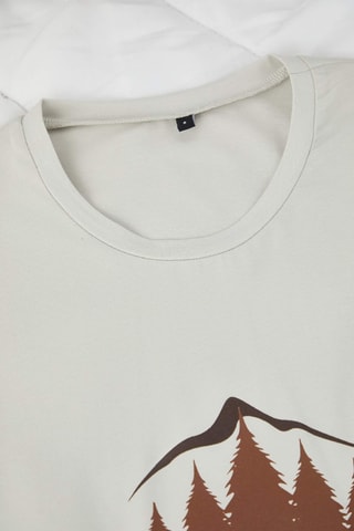 Pijama - Gris claro y marrón claro