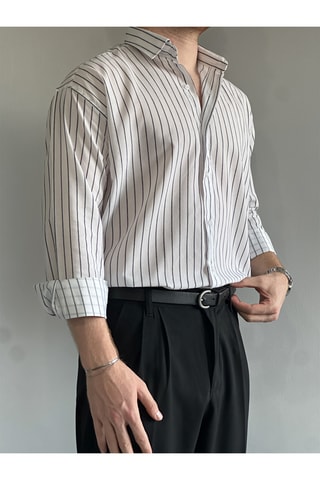 Camisa regular fit - Blanco