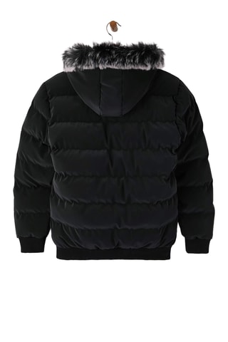 Anorak con capucha - Negro