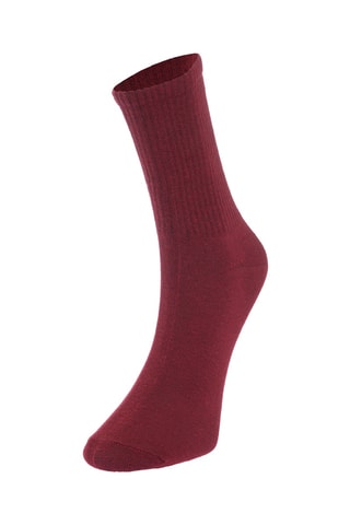 6 pares de calcetines - Rojo y blanco