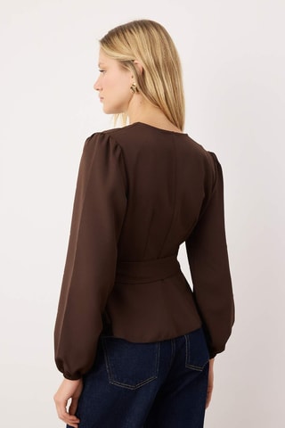 Top cruzado - Marrón