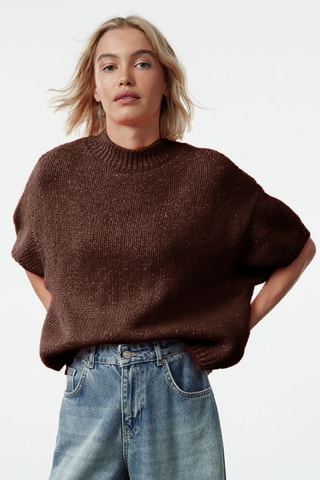 Jersey - Marrón oscuro jaspeado