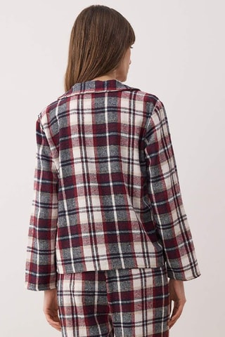 Pijama - Burdeos y blanco