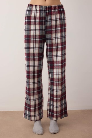 Pijama - Burdeos y blanco