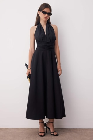Vestido midi - Negro