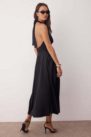 Vestido midi - Negro