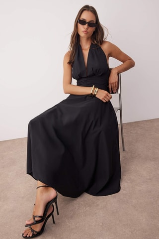 Vestido midi - Negro