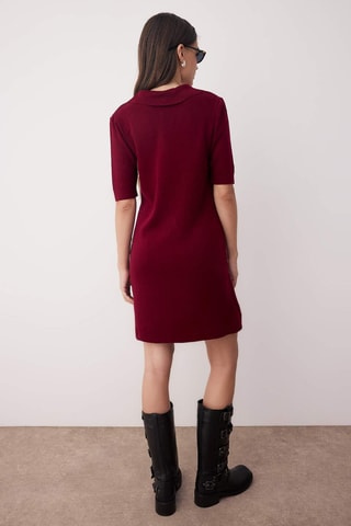 Vestido polo - Burdeos