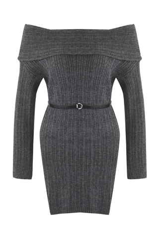 Vestido jersey - Gris