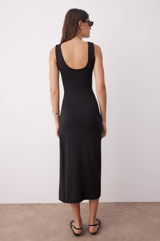 Vestido midi - Negro