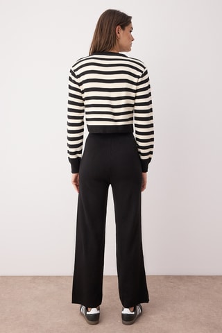 Cárdigan y pantalón - Negro