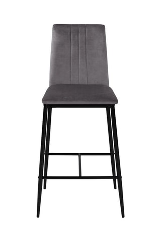 2 tabourets Jade - Gris et noir