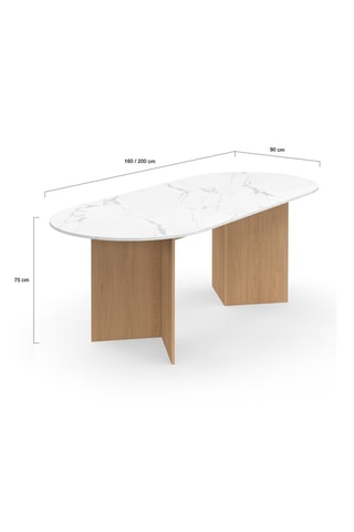 Table extensible Gabin - 160/200 x 75 x 90 cm