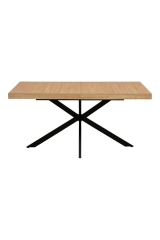 Table extensible Spider - Imitation bois et noir