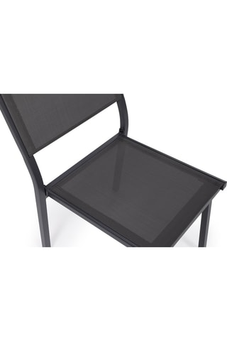 6 chaises empilables de jardin - Gris