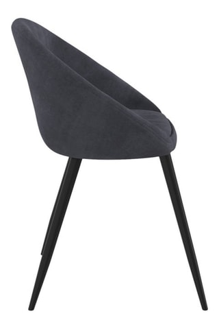 2 chaises Dory - Gris et noir