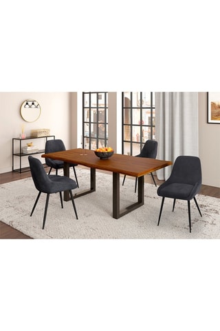 4 chaises Olivia - Gris