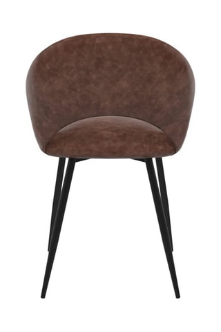 2 chaises Rebecca - 52 x 56 x 75 cm - Revêtement en velours