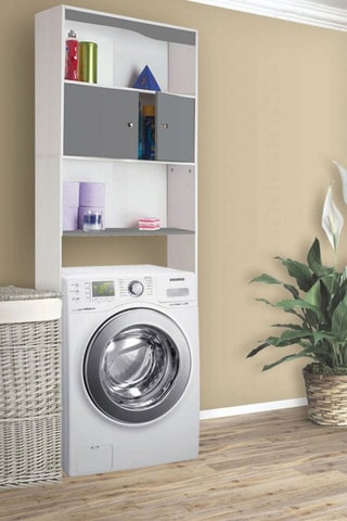 Meuble de salle de bain 2 portes - 58 x 178 x 19,5 cm