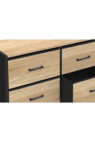 Commode 6 tiroirs Iris - 80 x 30 x 70 cm