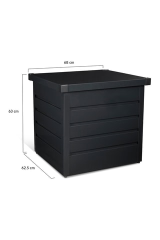 Coffre de rangement pour extérieur gris anthracite en métal 200L