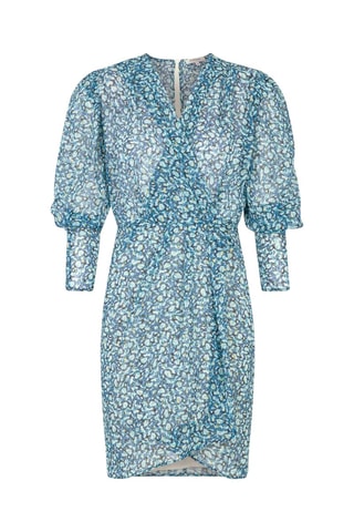 Robe droite - Bleu et noir