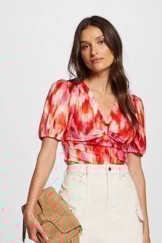 Top tie and dye  - Orange et rouge