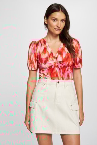 Top tie and dye  - Orange et rouge