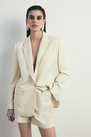 Short taille haute - Blanc