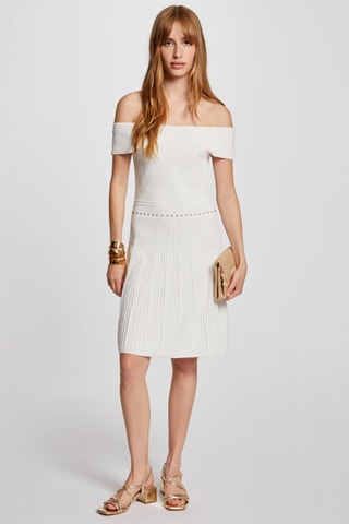 Robe patineuse  - Blanc