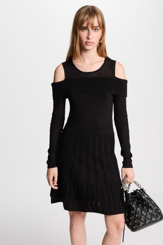 Robe trompe-l’œil  - Noir