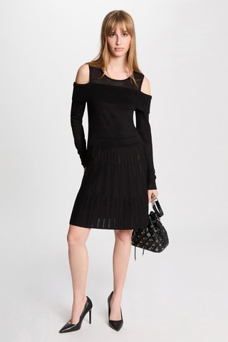 Robe trompe-l’œil  - Noir