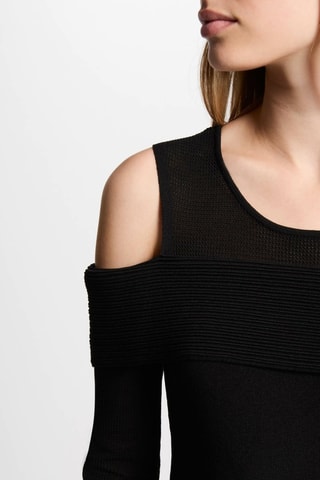 Robe trompe-l’œil  - Noir