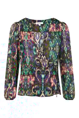 Blouse portefeuille  - Multicolore