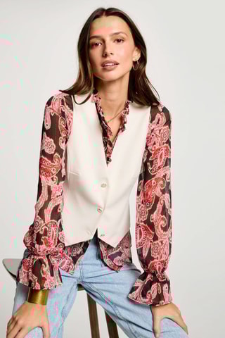 Gilet de costume  - Blanc