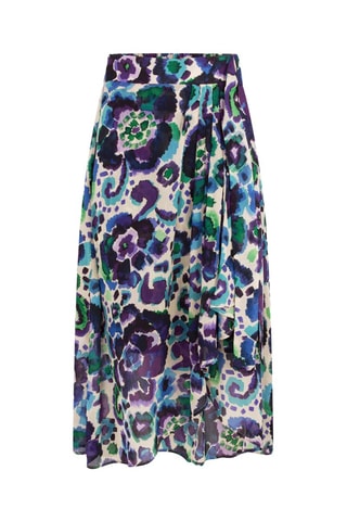 Jupe midi  - Vert et violet