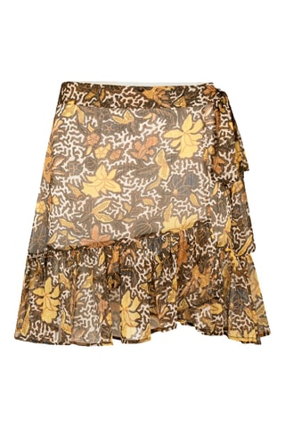 Jupe droite taille haute  - Multicolore