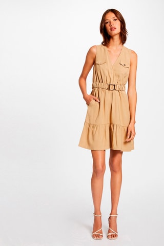 Robe droite  - Marron