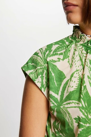 Top  - Blanc et vert