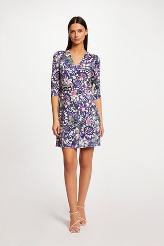 Robe portefeuille  - Bleu