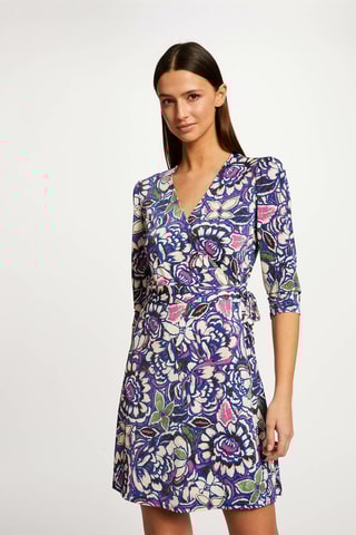 Robe portefeuille  - Bleu