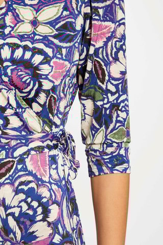 Robe portefeuille  - Bleu