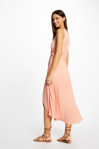 Robe trapèze sans manches  - Rose