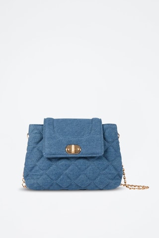 Sac bandoulière - Bleu cobalt - Bleu et doré