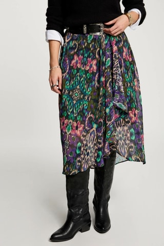 Jupe portefeuille  - Multicolore