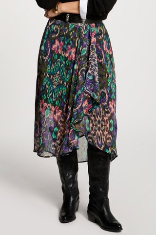 Jupe portefeuille  - Multicolore