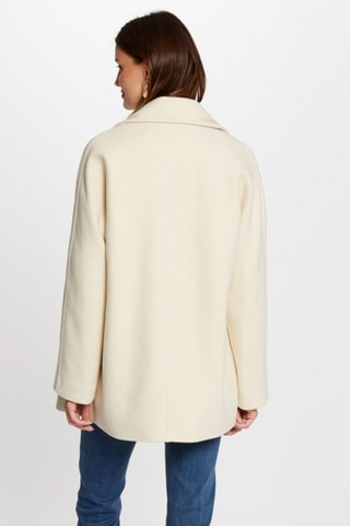 Manteau en laine  - Blanc