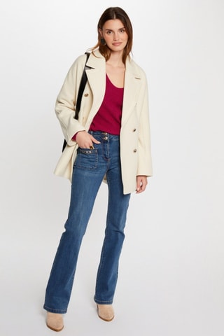 Manteau en laine  - Blanc