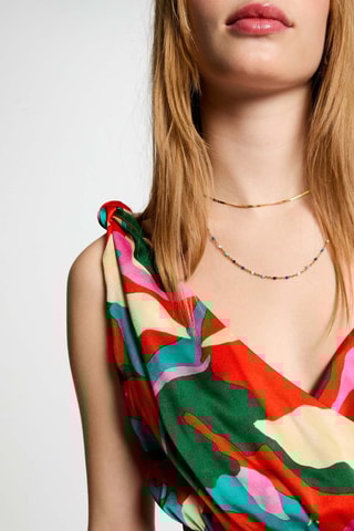 Robe longue - Multicolore